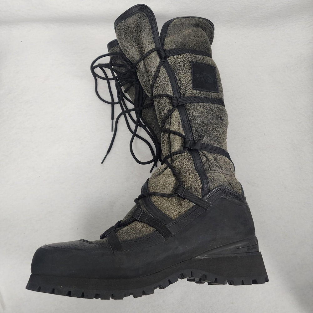 The North Face Cryos Womens US 8 Green Knee High Genuine Shearling Snow Boots